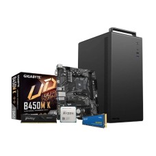 Lotus Office PC B585, AMD Ryzen 5 5600G 8GB DDR4 RAM, 512GB SSD Desktop PC (Without Monitor, KB and Mou)